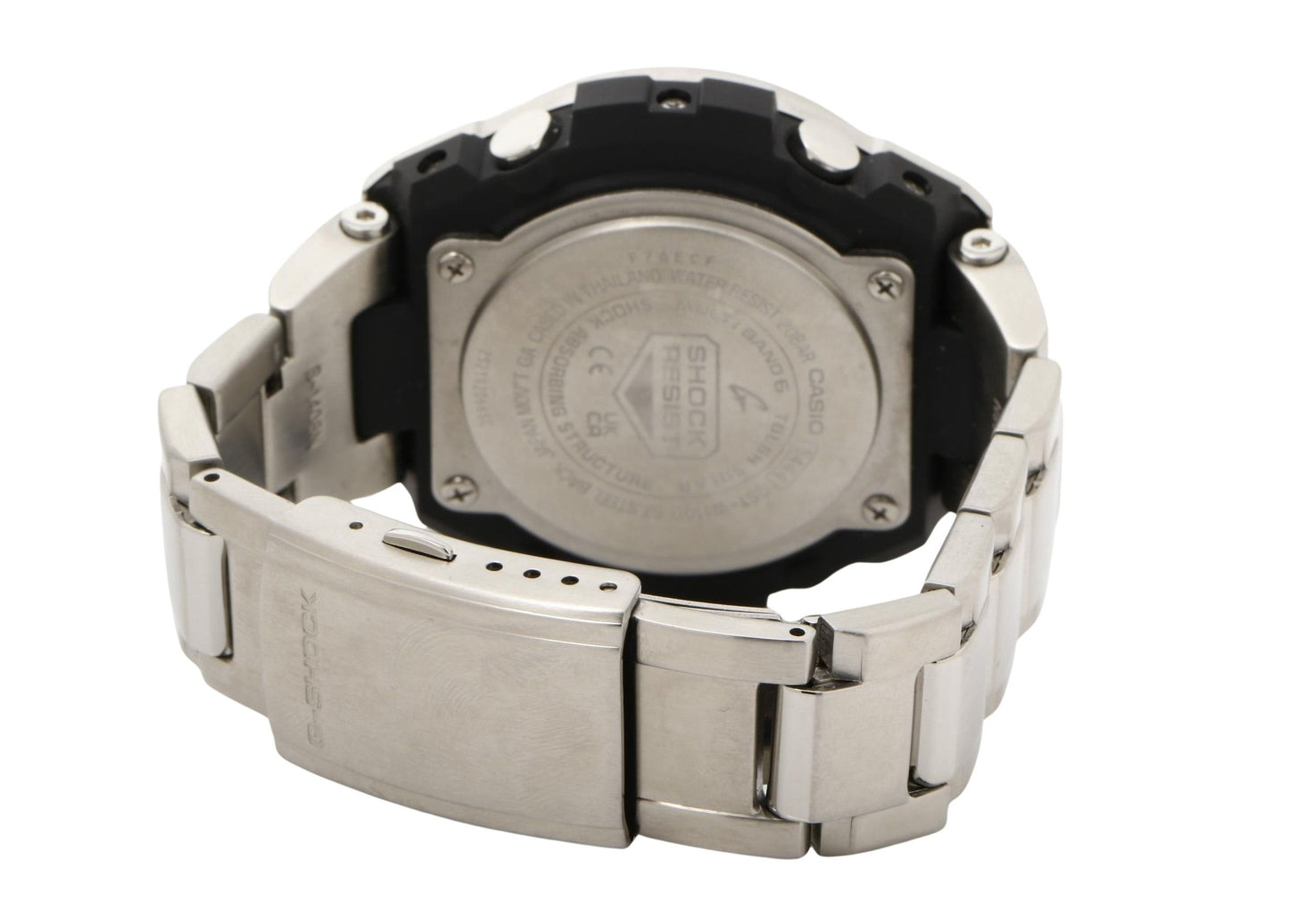 CASIO カシオ 時計 GSHOCK GSTEEL GSTW100 Series GSTW110D1AJF ブラック シルバー 樹脂／ステンレススチール メンズ アナデジ 美品