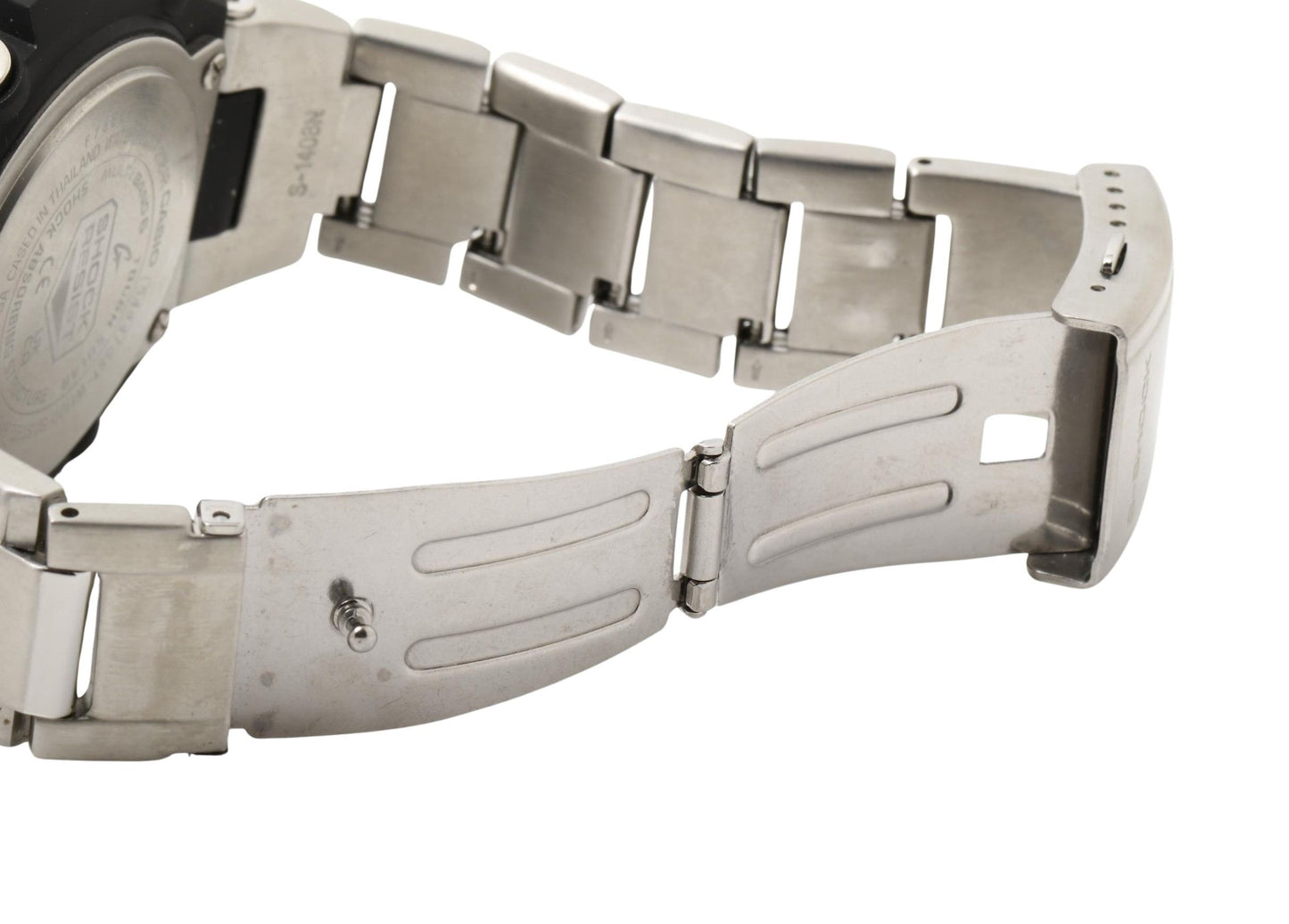 CASIO カシオ 時計 GSHOCK GSTEEL GSTW100 Series GSTW110D1AJF ブラック シルバー 樹脂／ステンレススチール メンズ アナデジ 美品