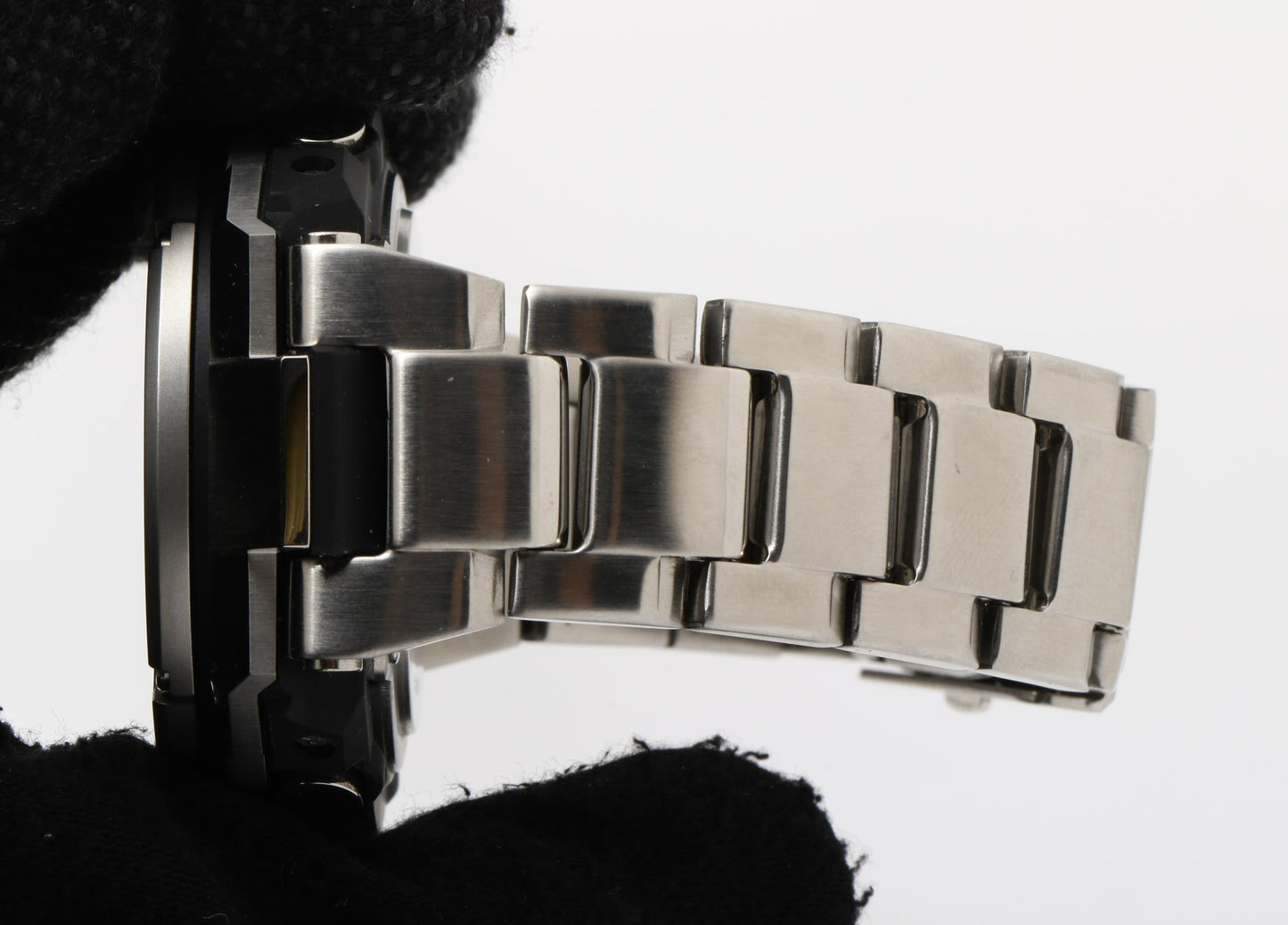 CASIO カシオ 時計 GSHOCK GSTEEL GSTW100 Series GSTW110D1AJF ブラック シルバー 樹脂／ステンレススチール メンズ アナデジ 美品