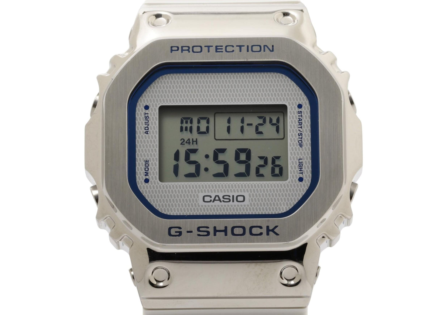 CASIO カシオ 時計 GSHOCK DIGITAL 5600 SERIES GM5600LC7JF シルバー 樹脂／ステンレススチール メンズ デジタル 新古未使用展示品