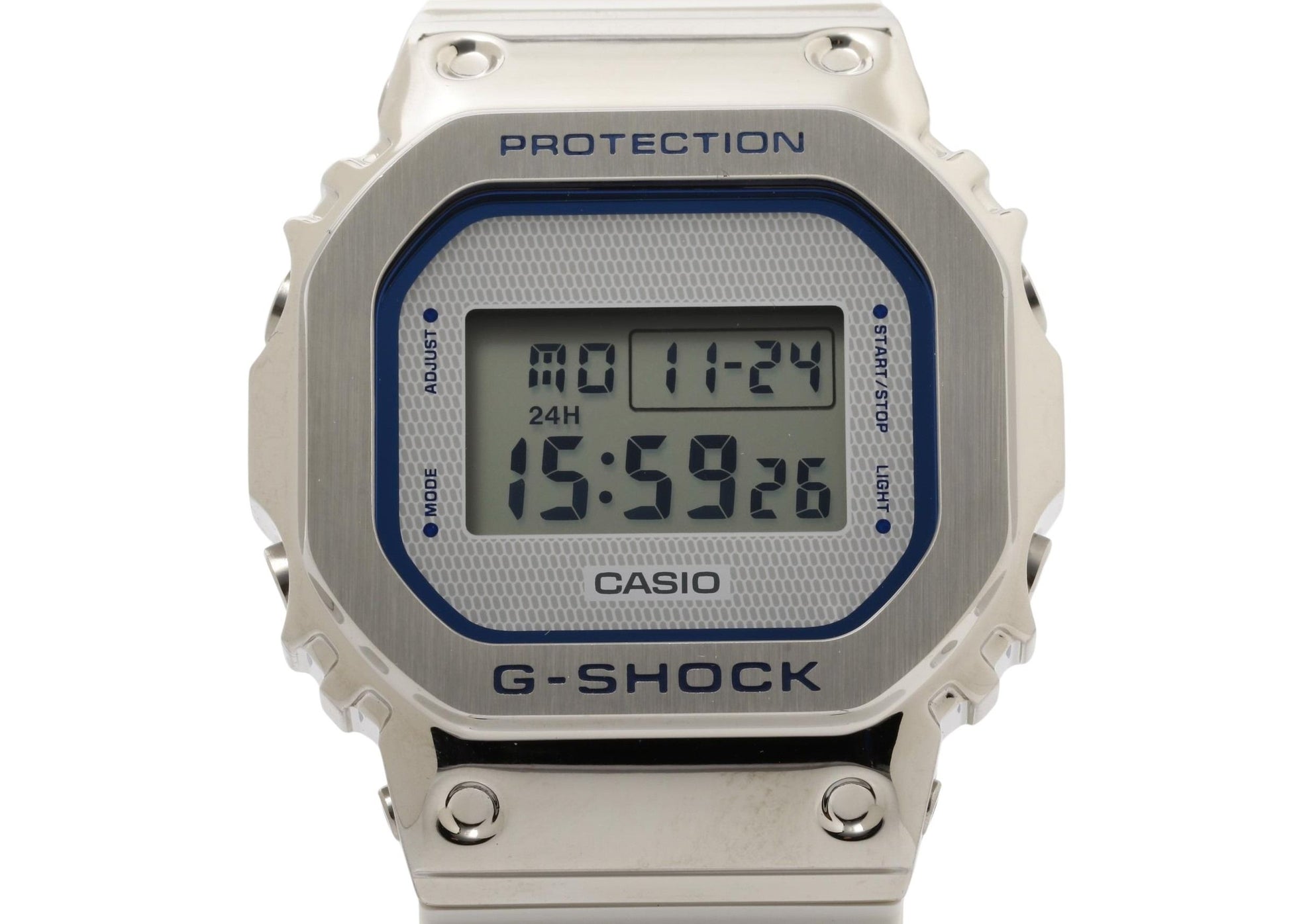 CASIO カシオ 時計 GSHOCK DIGITAL 5600 SERIES GM5600LC7JF シルバー 樹脂／ステンレススチール メンズ デジタル 新古未使用展示品