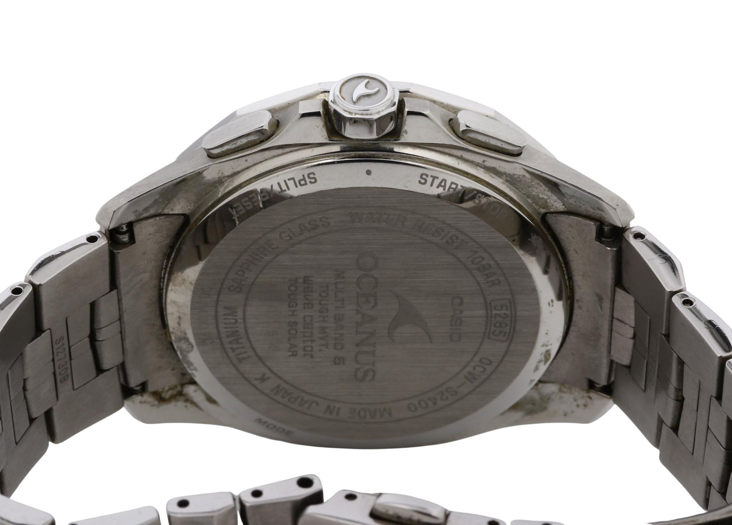 CASIO カシオ 時計 オシアナス OCWS24001AJF ブラック ブルー シルバー チタン メンズ アナログ