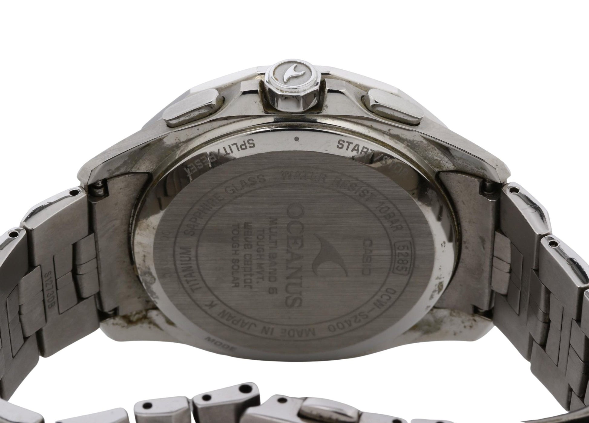 CASIO カシオ 時計 オシアナス OCWS24001AJF ブラック ブルー シルバー チタン メンズ アナログ