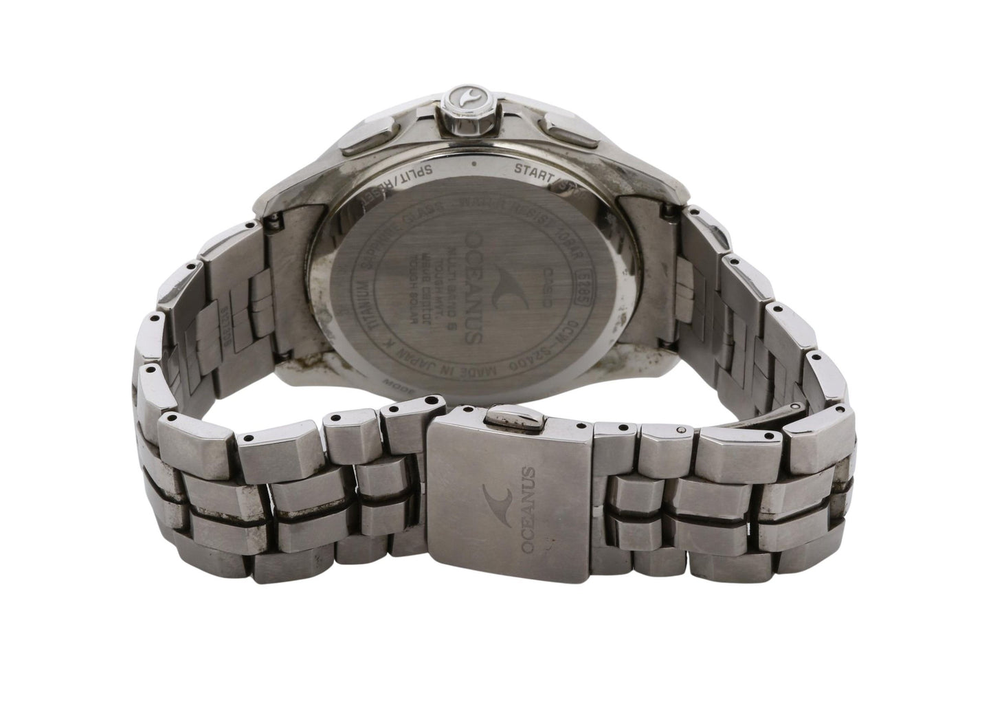 CASIO カシオ 時計 オシアナス OCWS24001AJF ブラック ブルー シルバー チタン メンズ アナログ