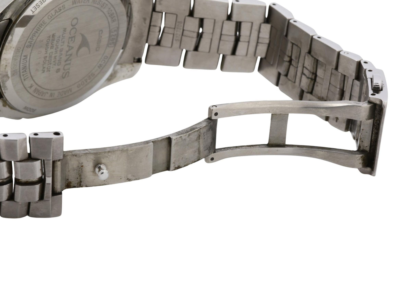 CASIO カシオ 時計 オシアナス OCWS24001AJF ブラック ブルー シルバー チタン メンズ アナログ