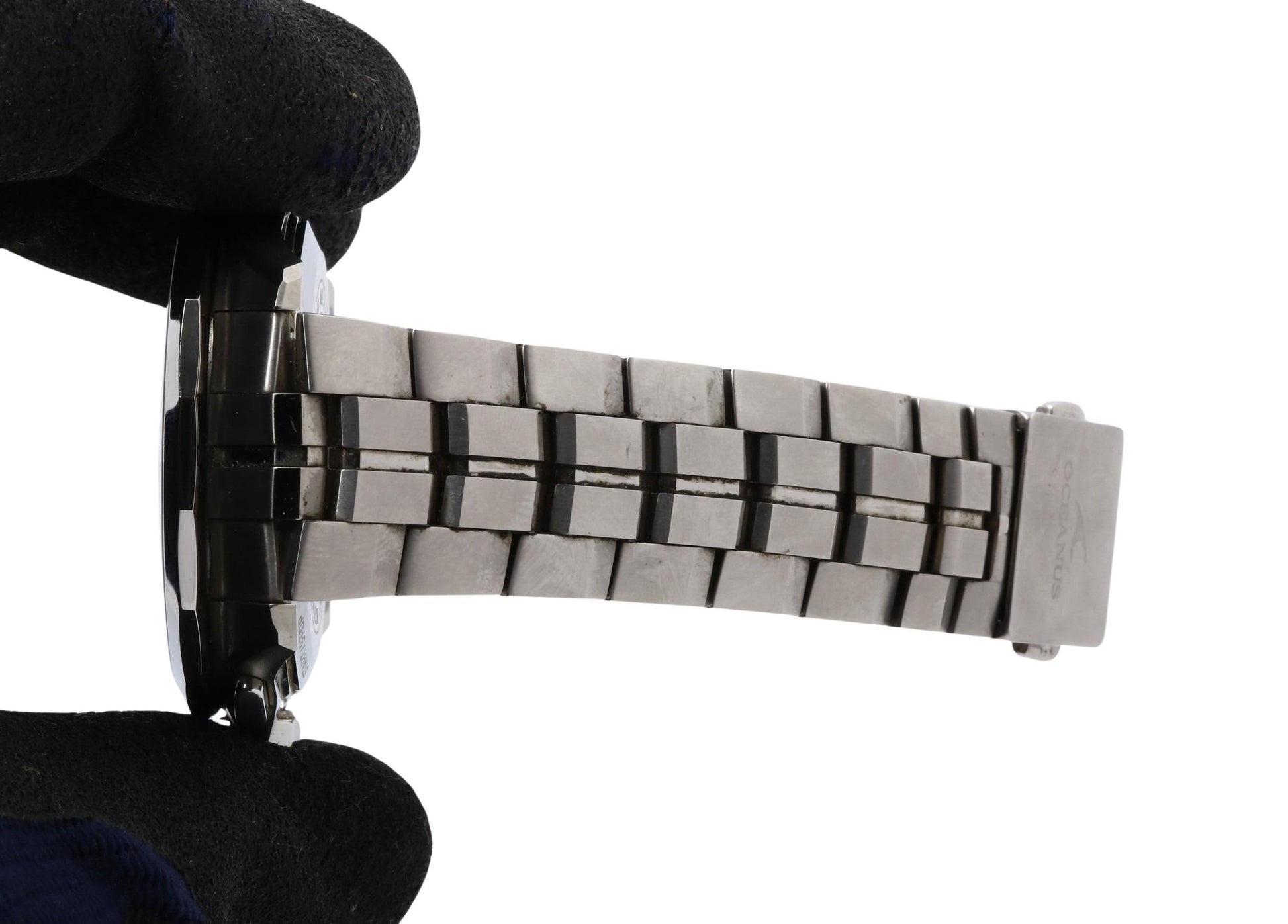 CASIO カシオ 時計 オシアナス OCWS24001AJF ブラック ブルー シルバー チタン メンズ アナログ