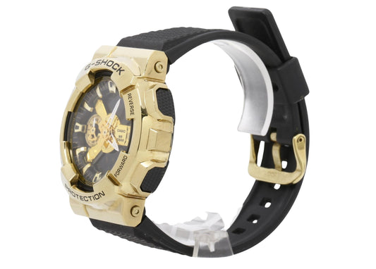 CASIO カシオ 時計 GSHOCK ANALOGDIGITAL 110 SERIES GM110G1A9JF ゴールド ブラック 樹脂／ステンレススチール メンズ アナデジ 美品