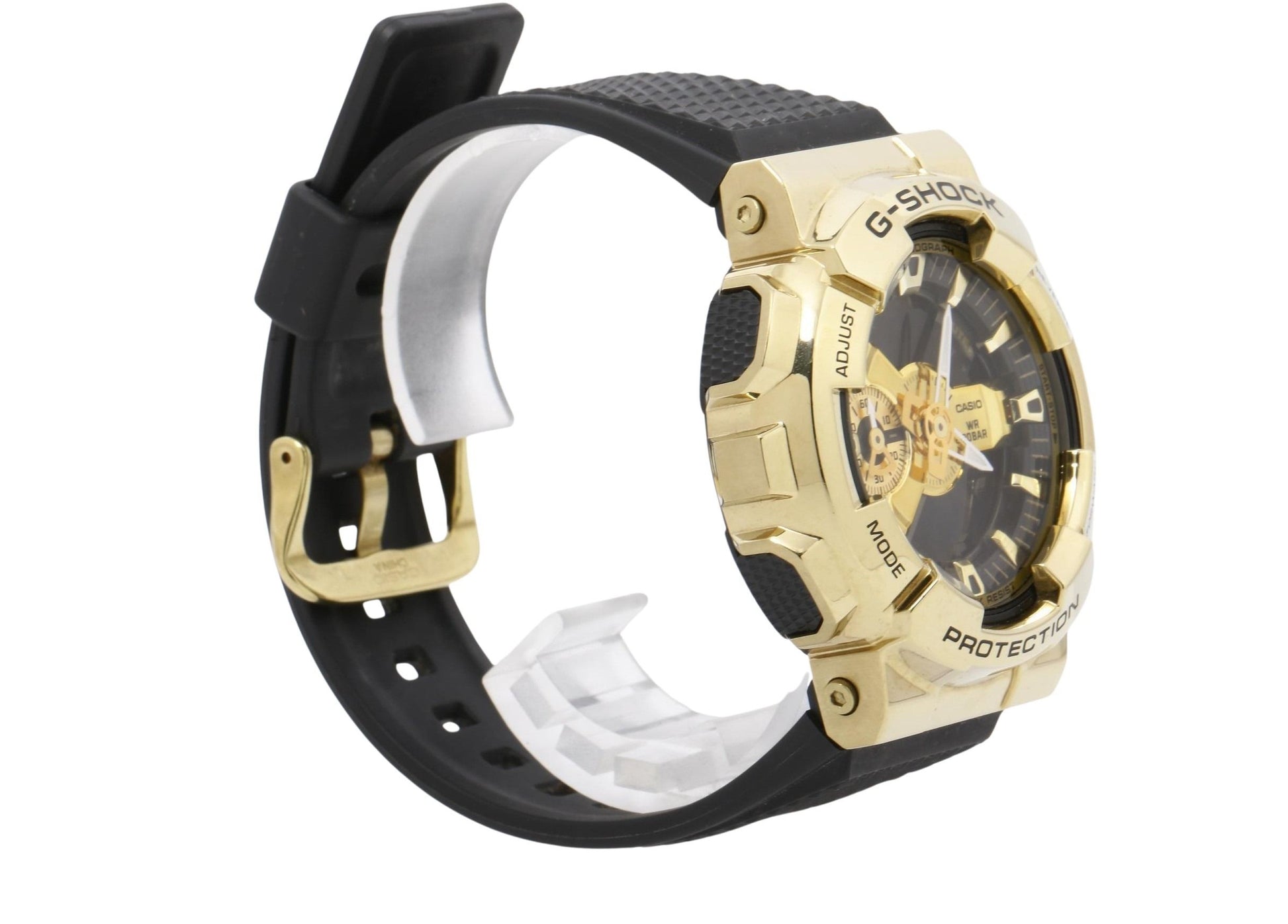 CASIO カシオ 時計 GSHOCK ANALOGDIGITAL 110 SERIES GM110G1A9JF ゴールド ブラック 樹脂／ステンレススチール メンズ アナデジ 美品