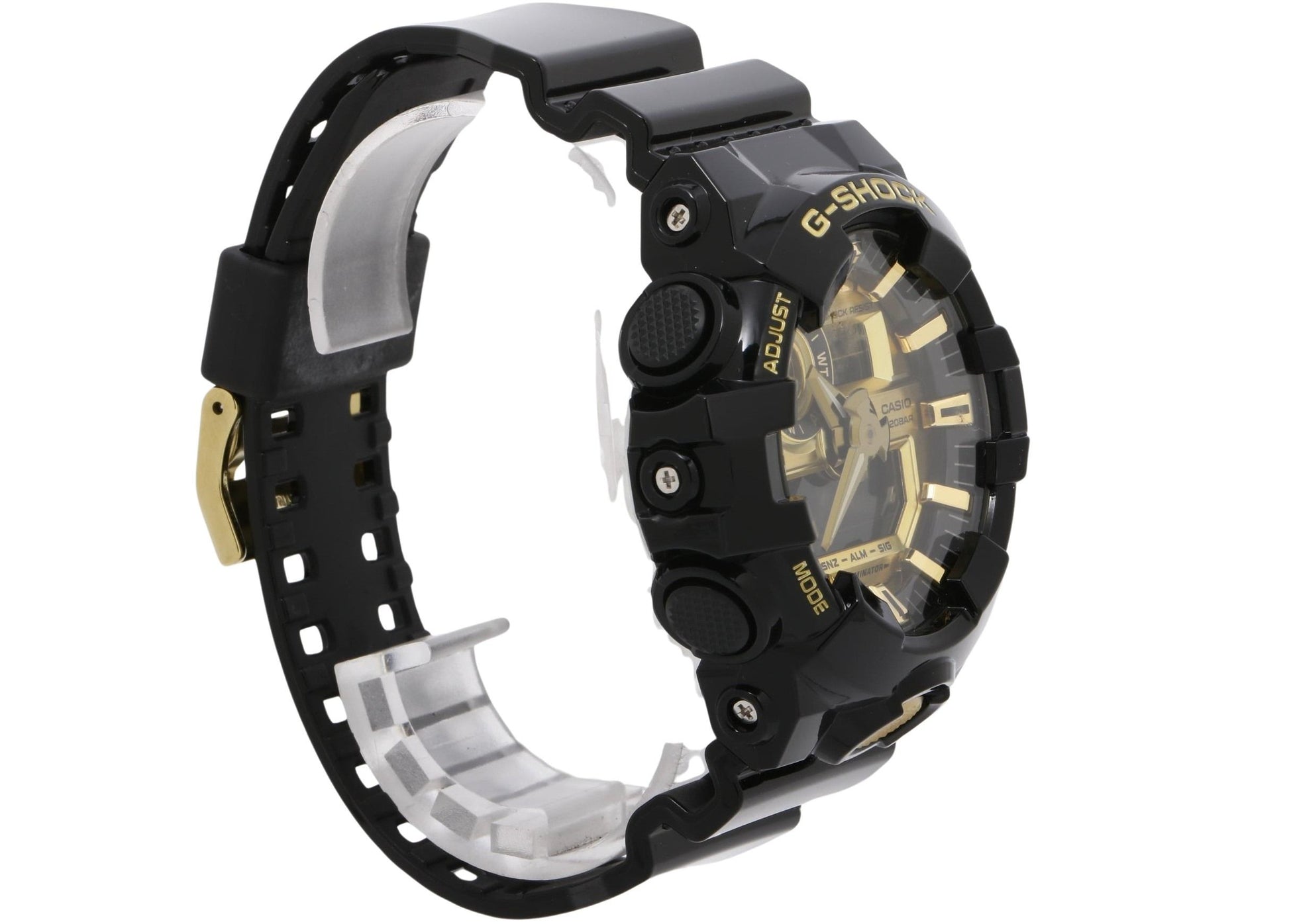 CASIO カシオ 時計 GSHOCK ANALOGDIGITAL GA700 SERIES GA710GB1AJF ゴールド ブラック 樹脂 メンズ アナデジ 美品