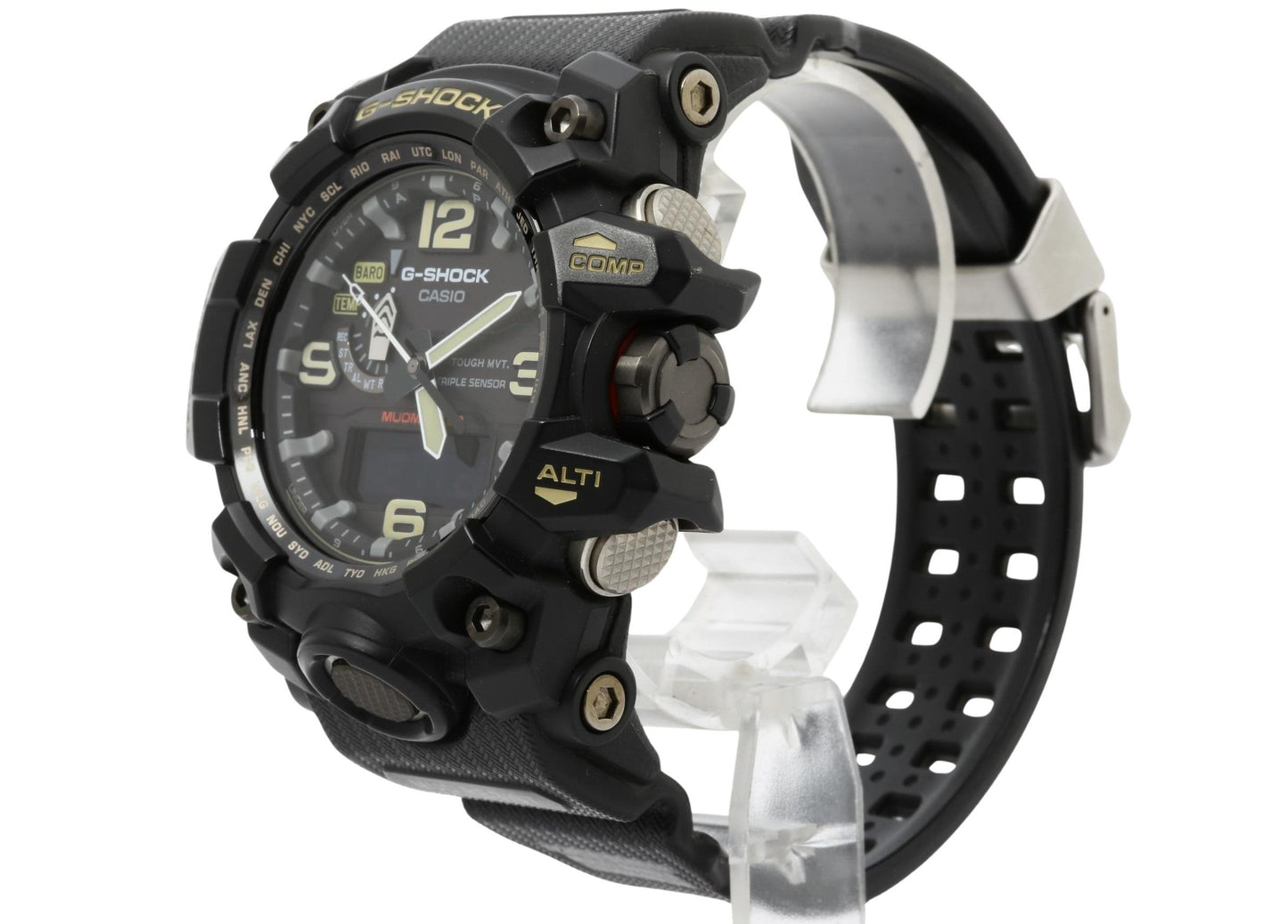 CASIO カシオ 時計 GSHOCK MASTER OF G LAND MUDMASTER GWG10001AJF ブラック 樹脂／ステンレススチール メンズ アナデジ 美品