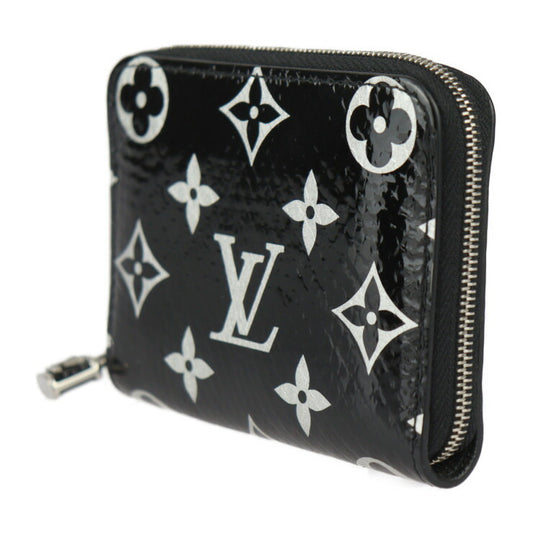 超美品 LOUIS VUITTON ルイ ヴィトン ジッピー コインパース モノグラム エキゾチック コインケース N97059 パイソン レザー ブラック シルバー ラウンドファスナー 小銭入れ ビトン