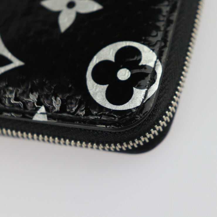 超美品 LOUIS VUITTON ルイ ヴィトン ジッピー コインパース モノグラム エキゾチック コインケース N97059 パイソン レザー ブラック シルバー ラウンドファスナー 小銭入れ ビトン