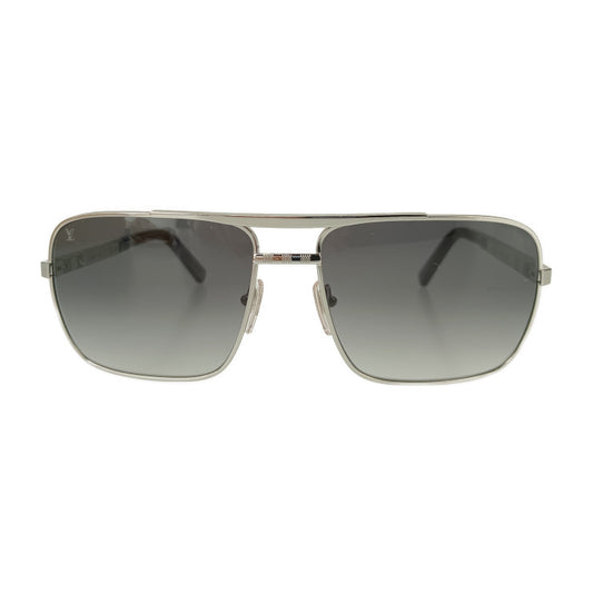 New, unused, display item, LOUIS VUITTON, Louis Vuitton sunglasses, Damier Attitude Z0260U, silver, black, grey, metal, acetate, men's, 59□16 140