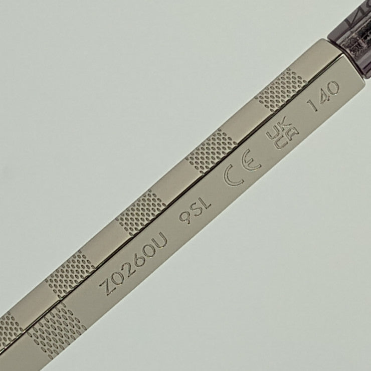 新古未使用展示品 LOUIS VUITTON ルイ ヴィトン サングラス ダミエ アティチュード Z0260U シルバー ブラック グレー メタル アセテート メンズ 59□16 140