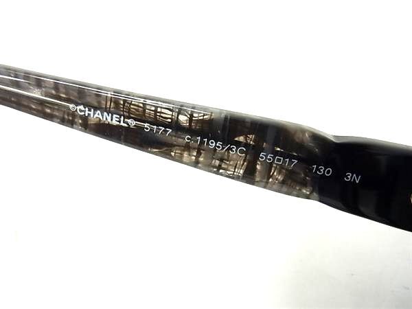 CHANEL シャネル アイウェア ココマーク サングラス 5177 c.1195/3C プラスチック ブラック系 グレー系 ユニセックス シルバー金具