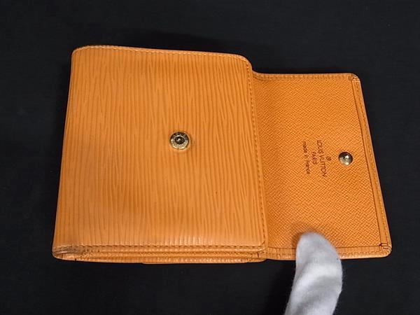 LOUIS VUITTON ルイヴィトン 二つ折り財布 ポルトモネ・ビエ・カルトクレディ M6348H マンダリン エピレザー レディース Wホック