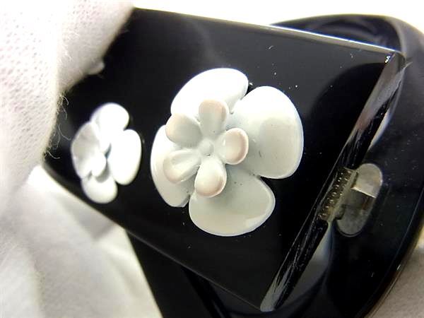 CHANEL シャネル サングラス カメリア 5113 ブラック ホワイト プラスチック レディース 56□16 130
