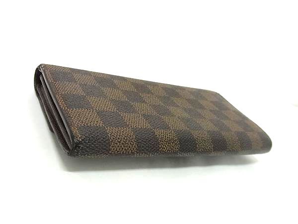 LOUIS VUITTON ルイヴィトン 長財布 ダミエ ポルトフォイユ サラ N61734 エベヌ PVC レザー レディース ゴールド金具