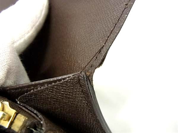 LOUIS VUITTON ルイヴィトン 長財布 ダミエ ポルトフォイユ サラ N61734 エベヌ PVC レザー レディース ゴールド金具