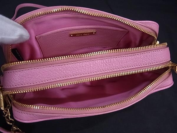 miumiu ミュウミュウ ショルダーバッグ マドラス RT0539 ピンク系 レザー レディース ポシェット 美品