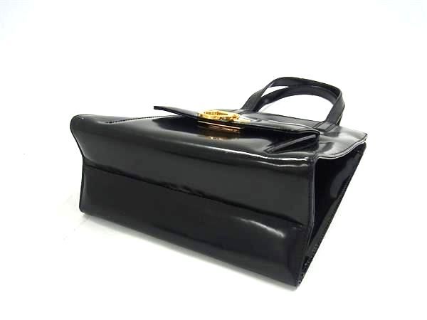 Salvatore Ferragamo サルヴァトーレ フェラガモ ハンドバッグ ガンチーニ 2WAYバッグ 21 6660 ブラック レザー レディース ショルダーバッグ