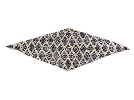 LOUIS VUITTON ルイヴィトン スカーフ - - ネイビー グレー シルク100% レディース 花柄 ひし形 新古未使用展示品