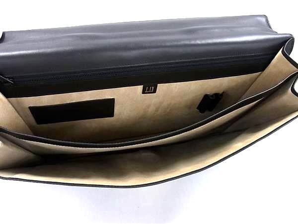 dunhill ダンヒル ビジネスバッグ コンフィデンシャル - ブラック レザー メンズ ゴールド金具
