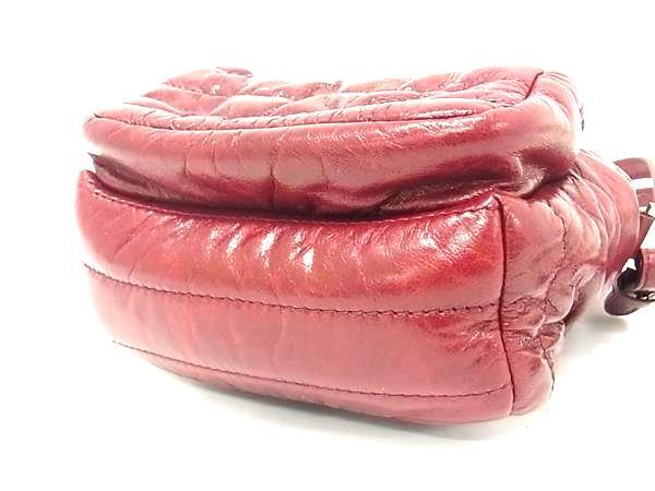 MONCLER モンクレール ショルダーバッグ キリア スモール - レッド系 レザー ナイロン レディース 美品