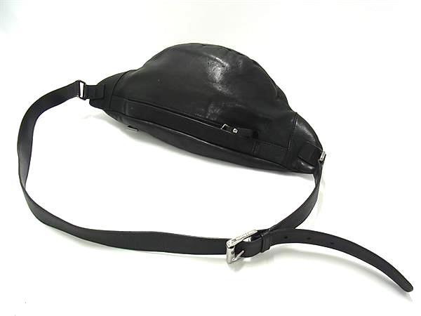 JIMMY CHOO ジミーチュウ ボディバッグ デリー - ブラック レザー ユニセックス スタースタッズ シルバー金具 美品