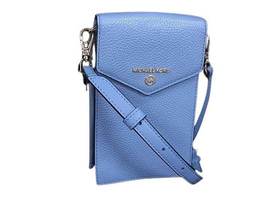 MICHAEL KORS マイケルコース ショルダーバッグ - - ブルー レザー レディース スマホショルダー シルバー金具 新古未使用展示品