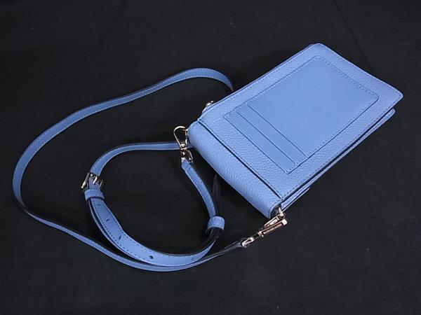 MICHAEL KORS マイケルコース ショルダーバッグ - - ブルー レザー レディース スマホショルダー シルバー金具 新古未使用展示品