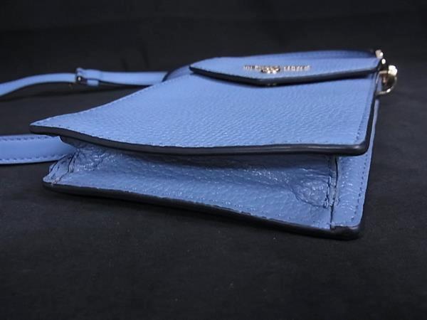 MICHAEL KORS マイケルコース ショルダーバッグ - - ブルー レザー レディース スマホショルダー シルバー金具 新古未使用展示品