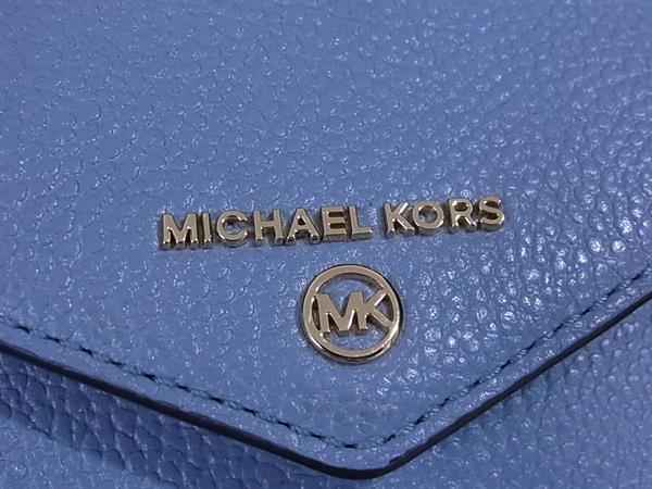 MICHAEL KORS マイケルコース ショルダーバッグ - - ブルー レザー レディース スマホショルダー シルバー金具 新古未使用展示品