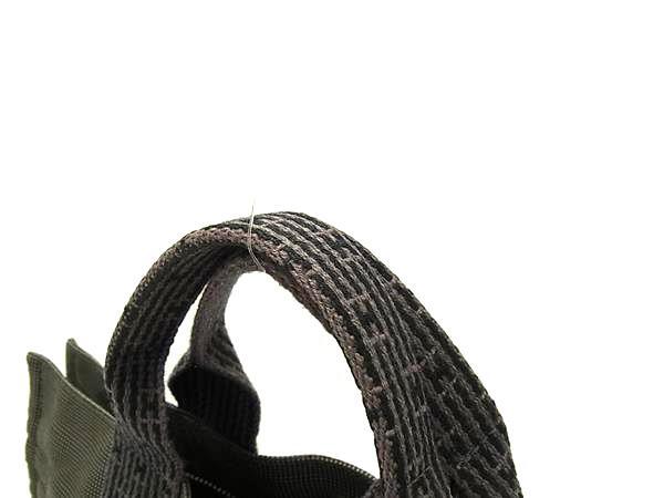 HERMES エルメス トートバッグ エールライン トートPM グレー キャンバス ユニセックス シルバー金具