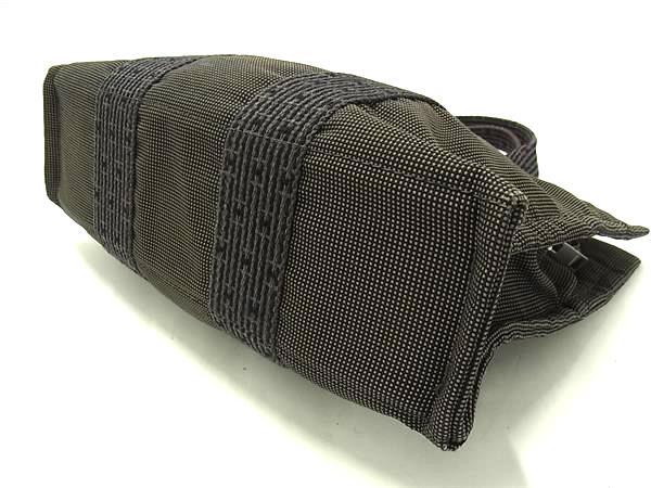 HERMES エルメス トートバッグ エールライン トートPM グレー キャンバス ユニセックス シルバー金具