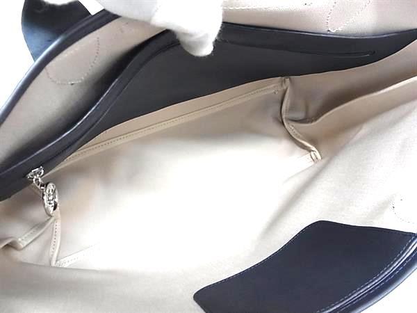 LONGCHAMP ロンシャン トートバッグ ル プリアージュ シティ L 10182 HYQ 556 ネイビー系 コーティングキャンバス カウハイドレザー レディース 美品