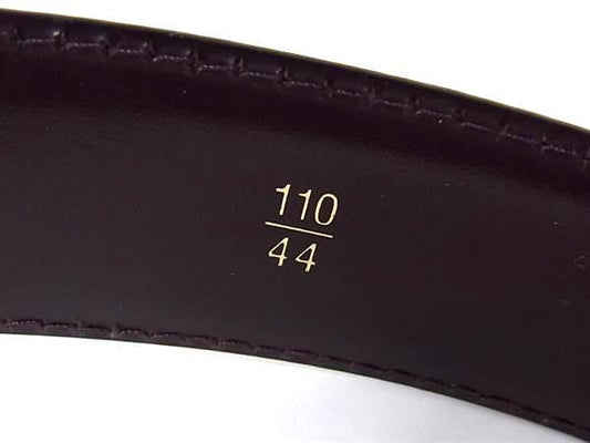 LOUIS VUITTON ルイヴィトン ベルト タイガ サンチュール クラシック M6841 アカジュー レザー メンズ シルバーバックル