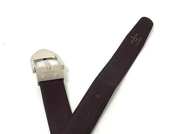 LOUIS VUITTON ルイヴィトン ベルト タイガ サンチュール クラシック M6841 アカジュー レザー メンズ シルバーバックル