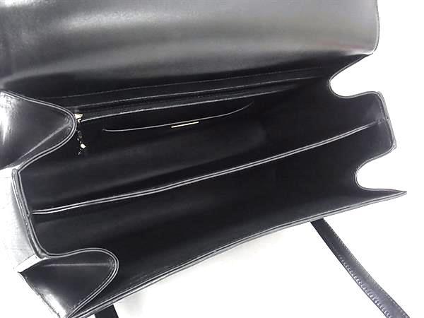 COMTESSE コンテス ハンドバッグ FLAP OVER BAG ブラック ホースヘア レザー レディース シルバー金具 美品