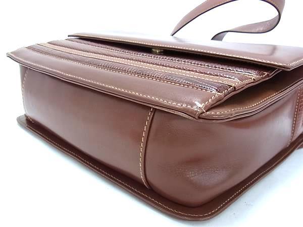 GUCCI グッチ バッグ オールドグッチ ショルダーバッグ 001 109 1314 ブラウン レザー×リザード レディース ゴールド金具 美品