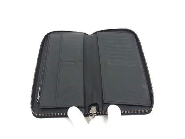 LOUIS VUITTON ルイヴィトン 長財布 ダミエ アンフィニ ジッピーウォレット ヴェルティカル N63548 オニキス レザー メンズ ラウンドファスナー シルバー金具