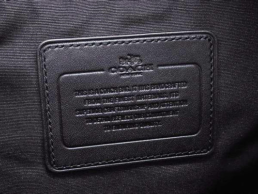 COACH コーチ バッグ 2WAY ボストンバッグ F93303 ブラウン シグネチャー キャンバス×レザー メンズ ショルダーバッグ 超美品