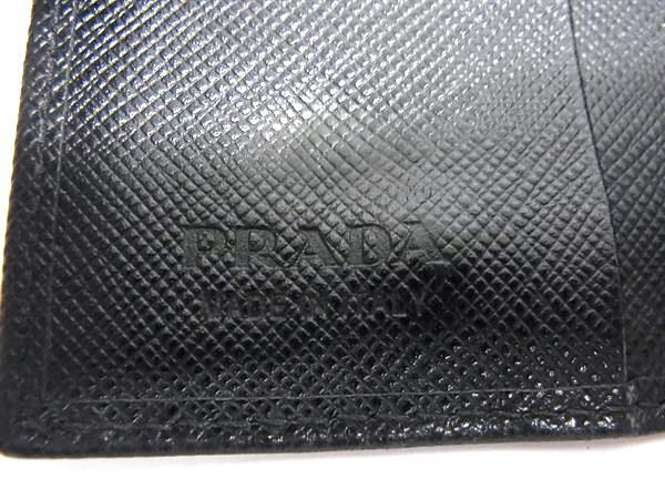 PRADA プラダ キーケース 6連 キーケース 2PG002 ブラック サフィアーノレザー ユニセックス シルバー金具
