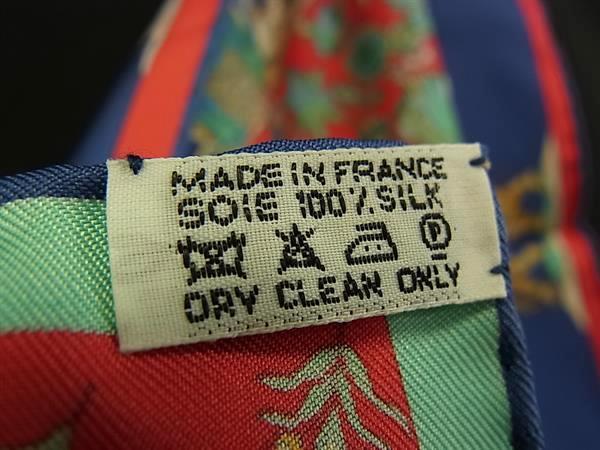 HERMES エルメス スカーフ プチカレ レッド系×マルチカラー シルク100% レディース 超美品