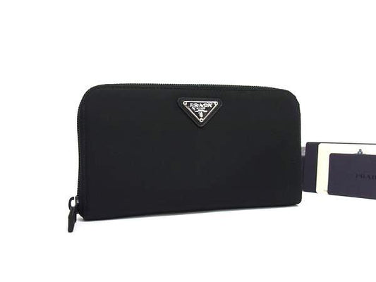 PRADA プラダ 長財布 テスート ジップアラウンドウォレット M506 ブラック ナイロン ユニセックス 超美品