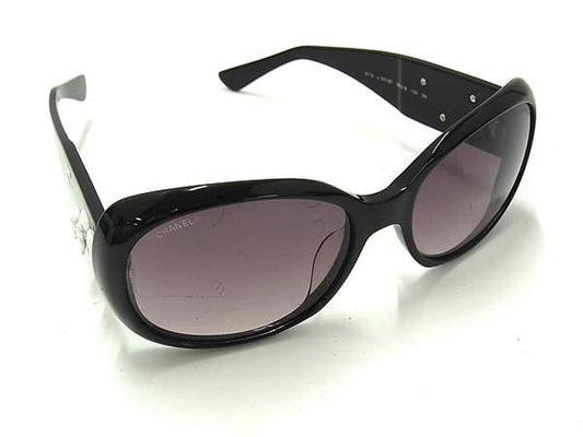 CHANEL シャネル サングラス カメリア 5113 ブラック ダークブラウングラデーション プラスチック ユニセックス