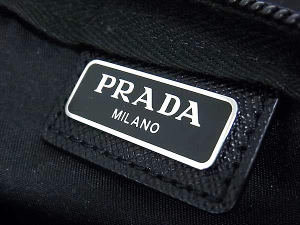 PRADA プラダ ポーチ トライアングルロゴ 1NA011 ブラック テスートナイロン レディース 三角ロゴマーク 美品