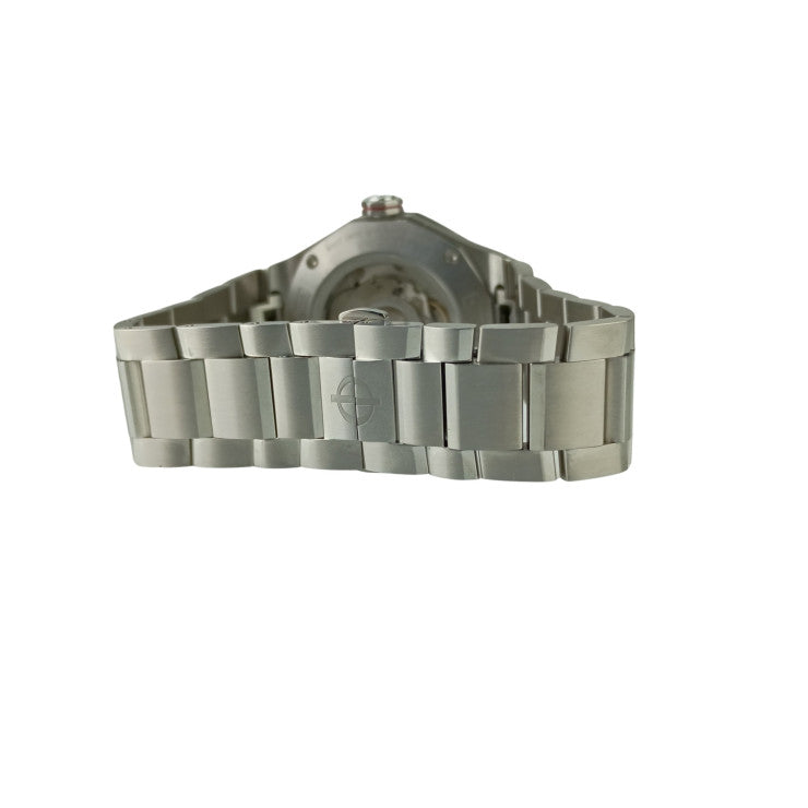 Baume & Mercier ボーム＆メルシェ 腕時計 リビエラ GMT M0A10658 シルバー文字盤 SS メンズ 42mm 超美品