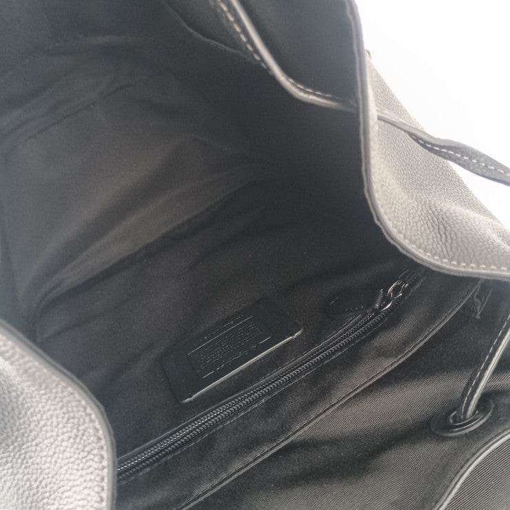 COACH コーチ リュックサック ハドソン バックパック CB837 ブラック レザー メンズ 美品
