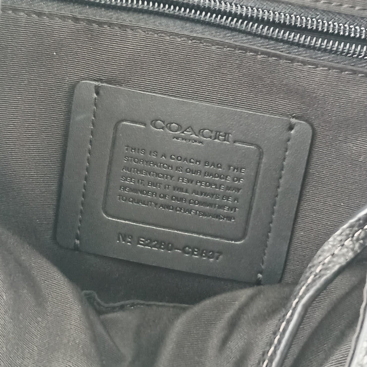 COACH コーチ リュックサック ハドソン バックパック CB837 ブラック レザー メンズ 美品